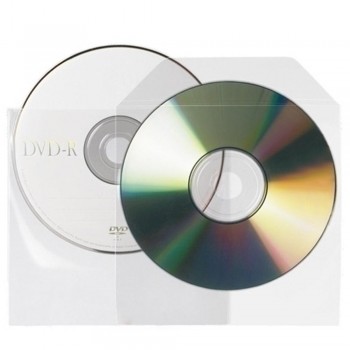 FUNDA CD/DVD 3L POLIPROPILENO 1/8 100 UNIDADES