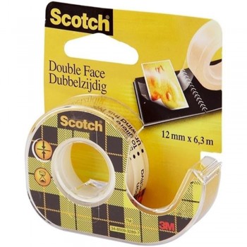 CINTA ADHESIVA DE DOBLE CARA CON PORTARROLLOS SCOTCH