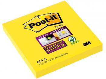 POST IT SUPER STICKY 76 X 76 MM AMARILLO INTENSO