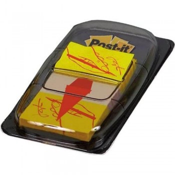 BANDERITAS INDEX 25 X 43 MM POST-IT SÍMBOLO FIRMA
