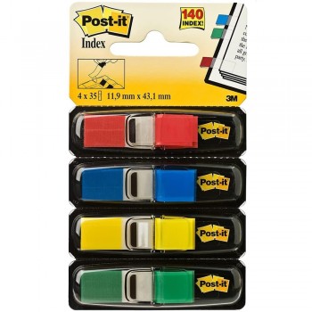 BANDERITAS ESTRECHAS 4 COLORES POST-IT