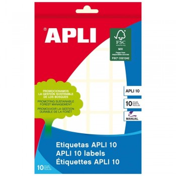 ETIQUETAS BLANCAS PARA ESCRITURA MANUAL APLI