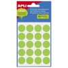 ETIQUETA REDONDA DE ESCRITURA MANUAL VERDE APLI