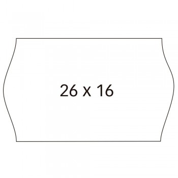 ROLLO DE ETIQUETAS REMOVIBLES 26X16 MM PARA ETIQUETADORA PACK 6 ROLLOS APLI
