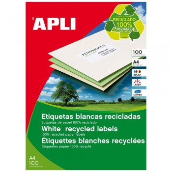 ETIQUETAS ADHESIVAS RECICLADAS APLI