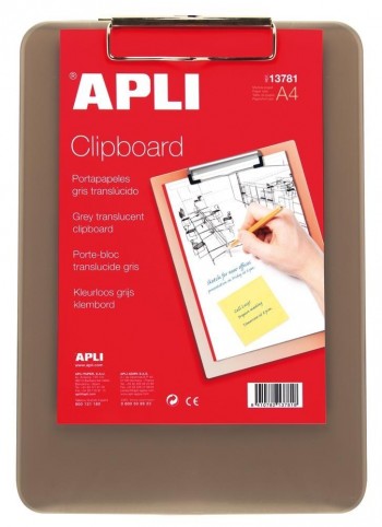 CARPETA PORTABLOC A4 Y FOLIO CON PINZA CLIPBOARD APLI
