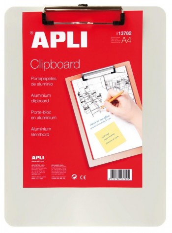 CARPETA PORTABLOC A4 Y FOLIO CON PINZA CLIPBOARD APLI
