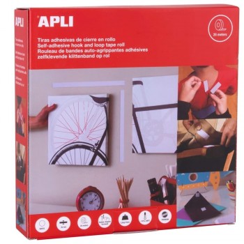 VELCRO AUTOADHESIVO BUCLE 20MMX25M   APLI