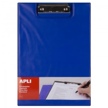 CARPETA MINICLIP A4 CLIPBOARD CON SOLAPA AZUL