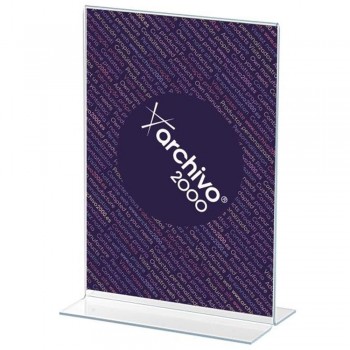 EXPOSITOR DE SOBREMESA  EN FORMA DE T A5 VERTICAL