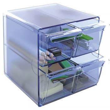 MÓDULOS ORGANIZADORES PARA PEQUEÑO MATERIAL ARCHICUBO CON CUATRO CAJONES