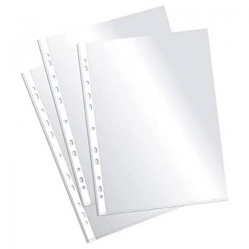 FUNDAS DE PLASTICO MULTITALADRO PARA PROTEGER DOCUMENTOS EXTRA CRISTAL