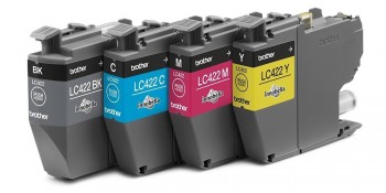 CARTUCHOS BROTHER PACK CMYK LC422 PARA MFC-J5340 MFC-J5345 MFC-J5740 MFC-J6540 MFC-J6940