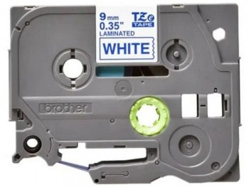 CINTA PARA ROTULADORA BROTHER TZE223 9MM AZUL SOBRE BLANCO