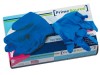 GUANTES AZULES DE NITRILO SIN POLVO AZUL TALLA MEDIANA 100 UNIDADES