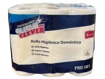 PAPEL HIGIÉNICO DOMÉSTICO ECOLÓGICO 12 ROLLOS