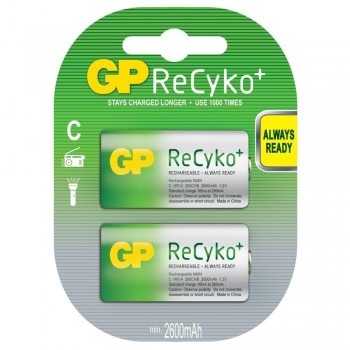 PILAS RECARGABLES C 2.200 MAH (PACK DE 2)