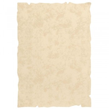 PAPEL PERGAMINO CON BORDES TROQUELADOS DIN4 180GR CREMA