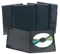 CAJA PARA CDs/DVD PERSONALIZABLE NEGRO