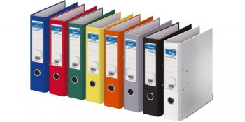 ARCHIVADOR PALANCA DE COLORES TAMAÑO FOLIO  LOMO ANCHO DE PLASTICO DISNAK