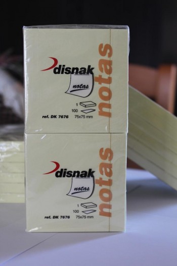NOTAS ADHESIVAS DISNAK AMARILLO