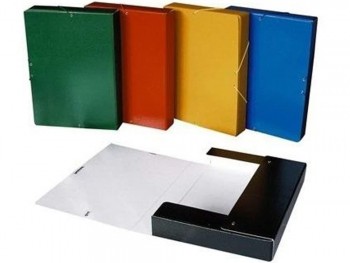 CAJAS DE PROYECTOS CON GOMAS CARTON COMPACTO ALTO BRILLO