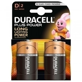 PILAS D PLUS DURACELL (MN1300--LR20) PACK DE 2