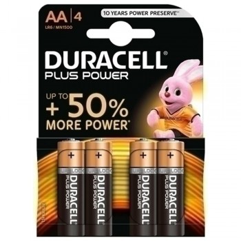 PILAS AA PLUS LR06 DURACELL (PACK DE 4)