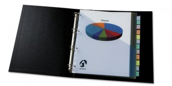 SEPARADORES DE POLIPROPILENO TRANSPARENTE A4+ 12 POSICIONES PERSONALIZABLE DOBLE BOLSILLO AVERY