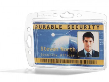 PORTADISTINTIVOS RÍGIDO SIN PINZA DURABLE