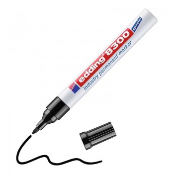 ROTULADOR PERMANENTE INDUSTRIAL EDDING 8300 NEGRO