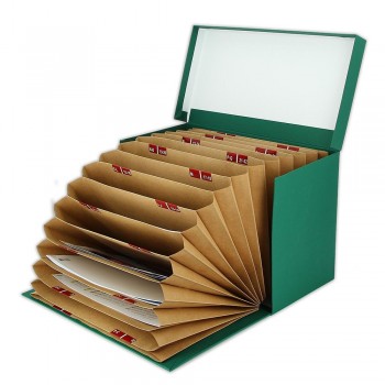CAJA DE TRANSFERENCIA CARTON FORRADA EN GELTEX FOLIO ELBA