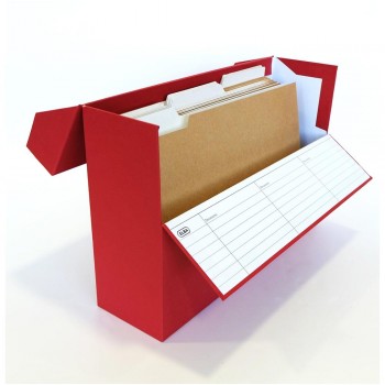 CAJA DE TRANSFERENCIA CARTON FORRADA EN GELTEX FOLIO ELBA