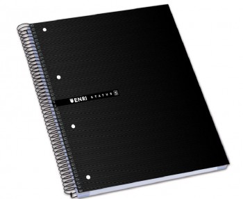 CUADERNO MICROPERFORADO DE TAPA EXTRADURA 160 HOJAS ENRI STATUS