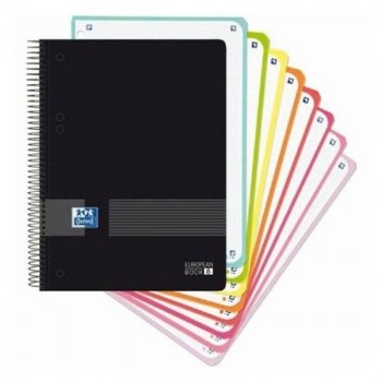 BLOC MICROPERFORADO TAPA DE PLÁSTICO A5+ 160 HOJAS EUROPEANBOOK 8