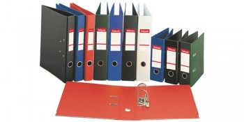 ARCHIVADOR ESSELTE DE PLASTICO DE COLORES FORMATO A5 Y FOLIO EN LOMO ANCHO