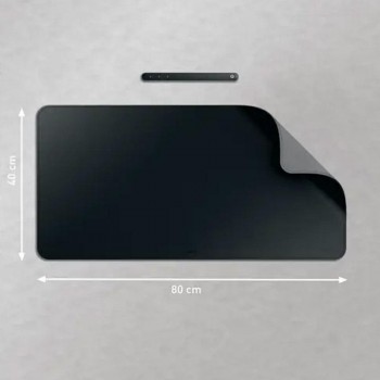 ALFOMBRILLA DE SOBREMESA GRANDE 80CM X 40CM NEGRO LEITZ