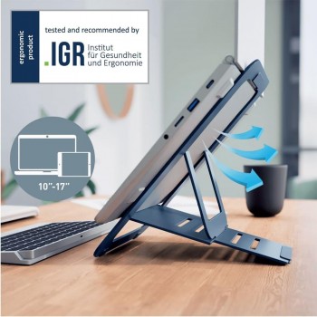 SOPORTE ELEVADOR DE ALUMINIO ULTRAPLANO PARA PORTÁTIL LEITZ ERGO