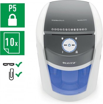 DESTRUCTORA LEITZ IQ OPTIMAX OFFICE 550 10H MICROCORTE 2X15MM 35L P5