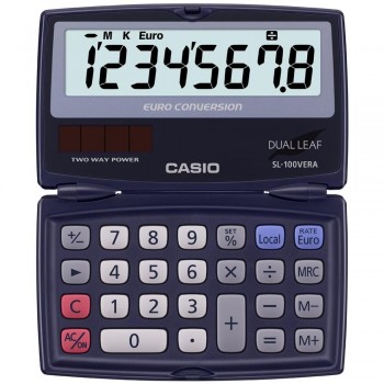 CALCULADORA DE BOLSILLO CASIO SL-100VER 8 DÍGITOS