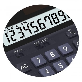CALCULADORA DE SOBREMESA EXTRAGRANDE CASIO DH-12TER 12 DÍGITOS