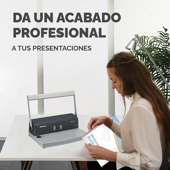 ENCUADERNADORA DE ESPIRAL FELLOWES METAL 100