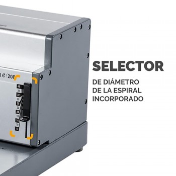 ENCUADERNADORA ELÉCTRICA DE ESPIRAL FELLOWES METAL E 200R