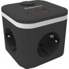 CUBO MULTIENCHUFE CON 3 TOMAS USB-A  Y 2 USB-C FELLOWES
