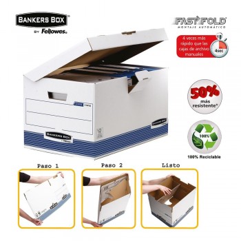 CONTENEDOR DE ARCHIVO CON TAPA FIJA  FELLOWES BANKERS BOX