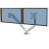 BRAZO DE MONITOR DOBLE FELLOWES PLATINUM SERIES PLATA