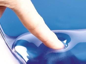 REPOSAMUÑECAS DE GEL PARA TECLADO FELLOWES CRYSTAL AZUL