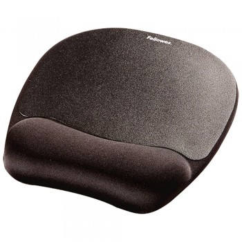 ALFOMBRILLA CON REPOSAMUÑECAS MEMORY FOAM NEGRO