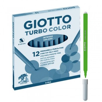 ROTULADOR GIOTTO TURBO UNICOLOR CAJA DE 12