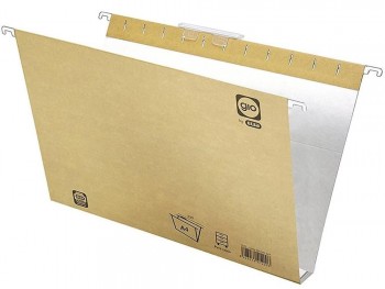 CARPETA COLGANTE KRAFT BICOLOR CON LOMO EN U REFORZADO